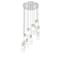 Z-Lite Alton Chandelier, 11-Light, 24 In.W x 14.25 In.H, Brushed Nickel/Clear+Frosted 824P-11R-BN - alternate 8